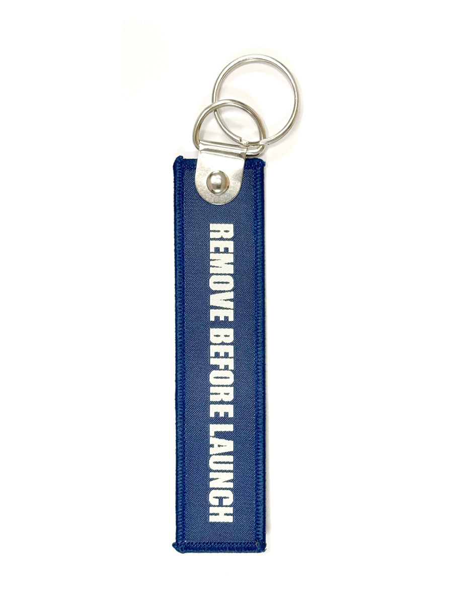 RUNNER "Remove Before Launch" Jet Tag Keychain