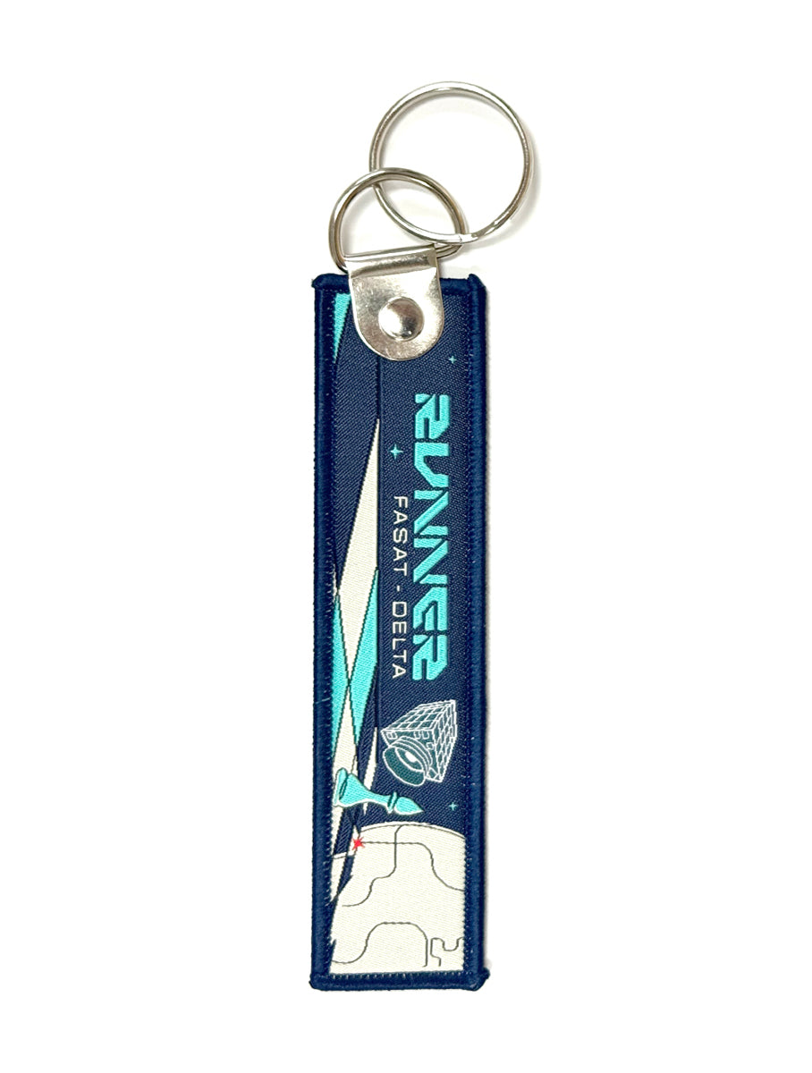 RUNNER "Remove Before Launch" Jet Tag Keychain