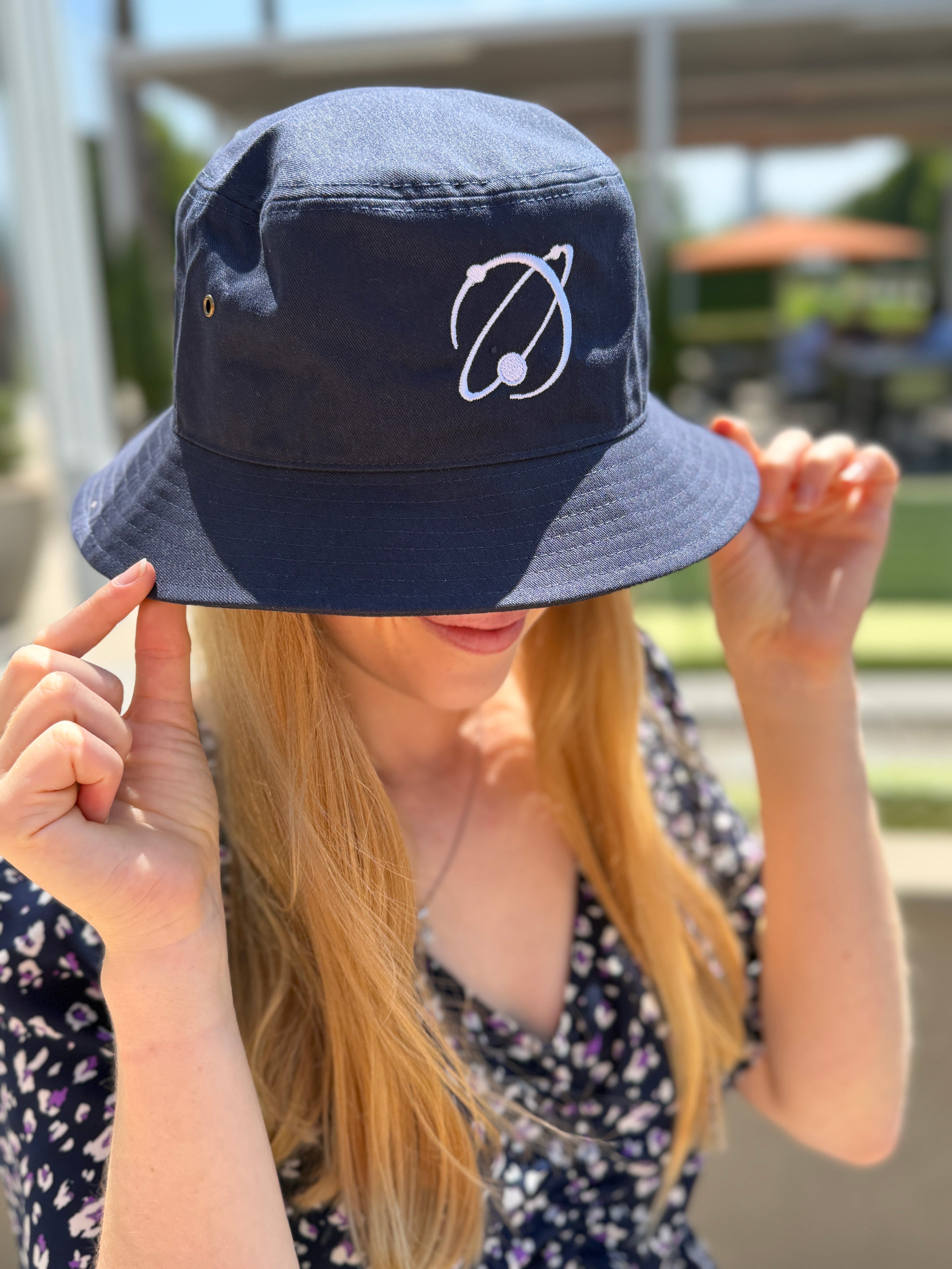 Navy Logo Bucket Hat